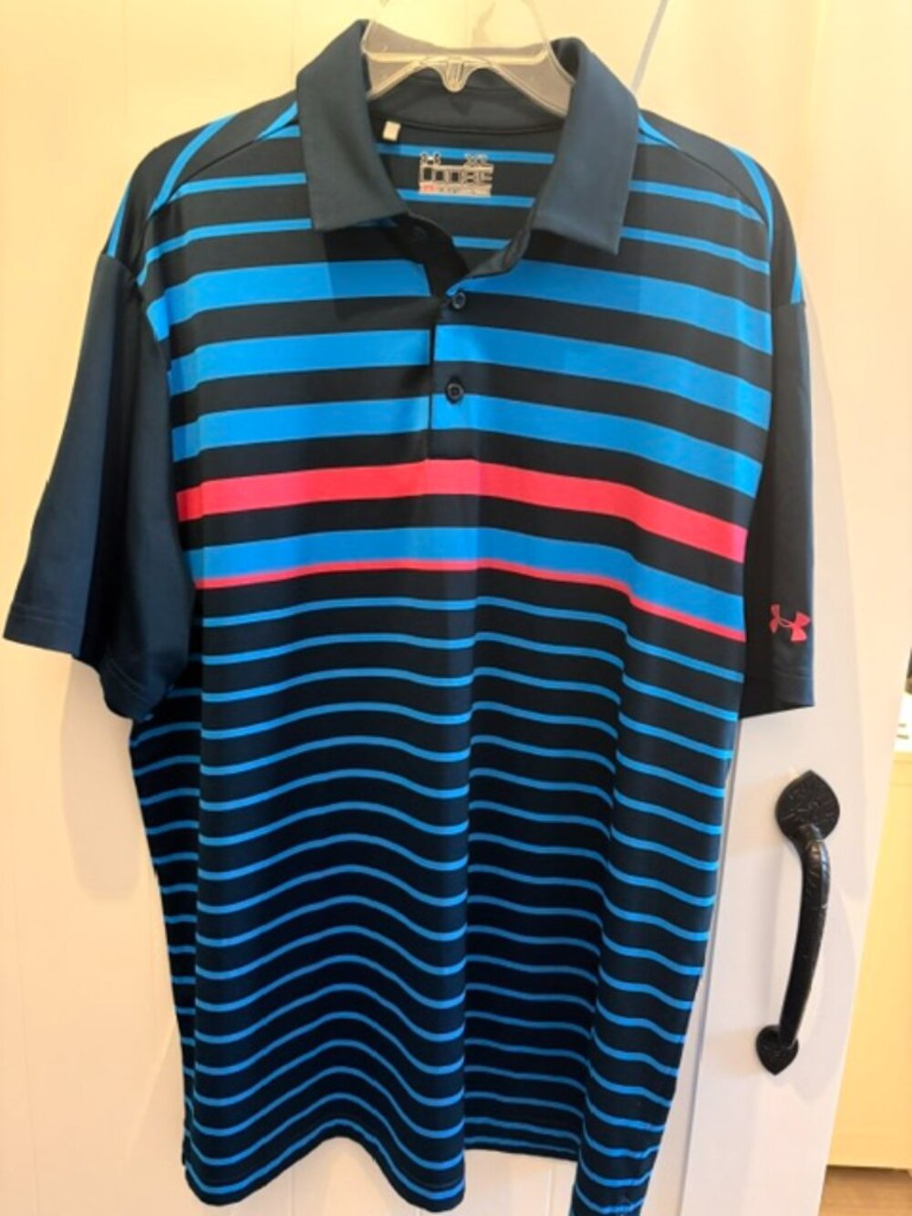 Under Amour Loose Heat Gear Men's Polo, XL.